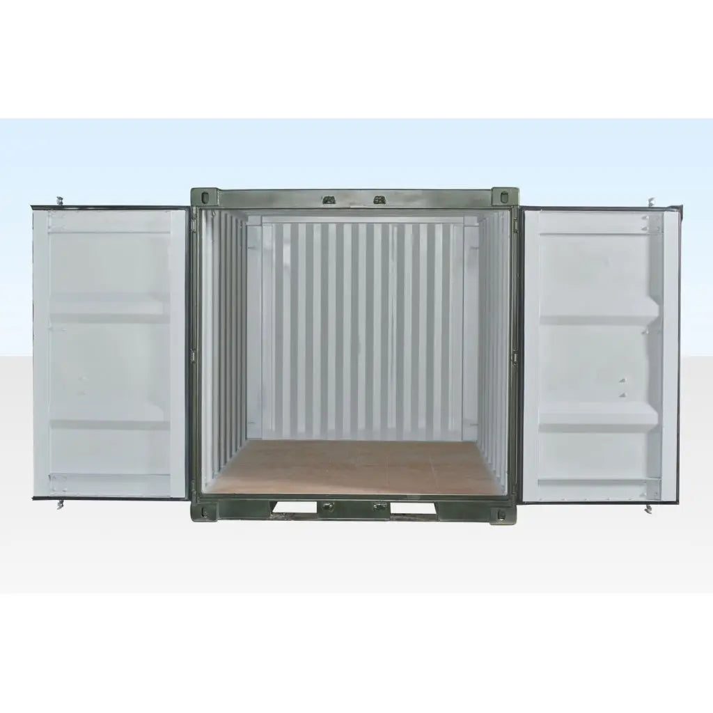 Contenedor Marítimo De 8 Pies (Un Viaje) Verde