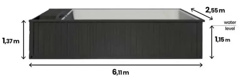 Contenedor piscina premium