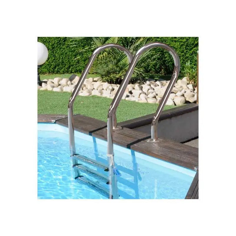 Piscina de madera AVOCADO ovalada 656 x 456 x ↕131cm - GRE