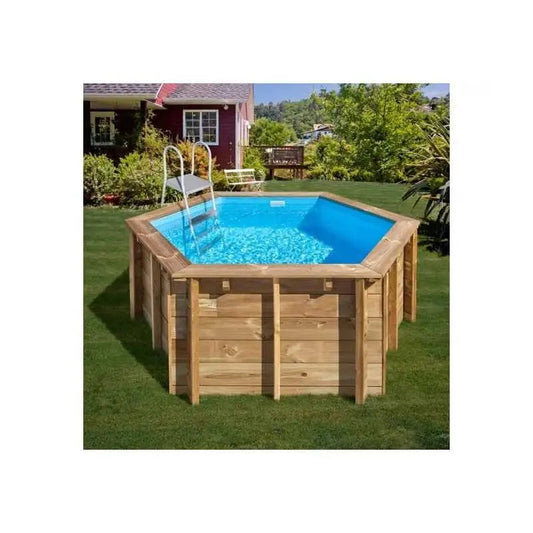Piscina de madera Lili 2 Redonda 280x107 cm GRE