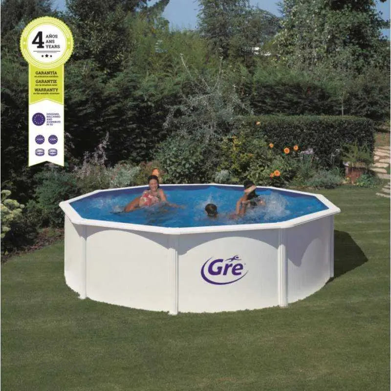 Piscina Acero Blanco Fidji Redonda 460 X 120cm - Gre